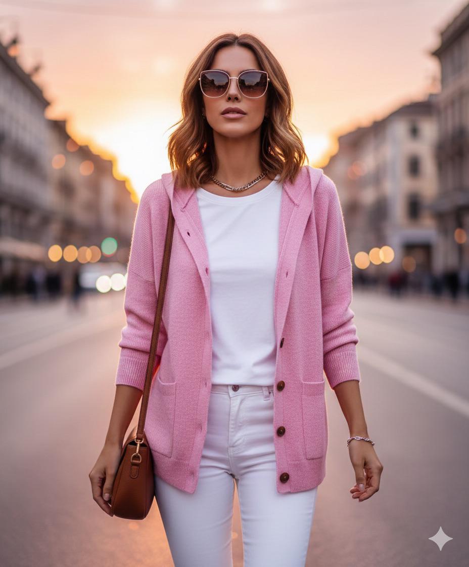 Cardigan da donna maniche lunghe