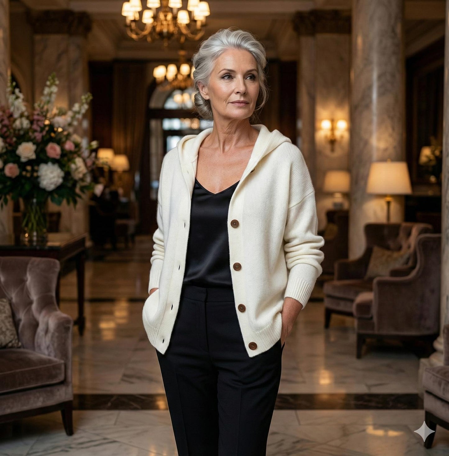 Cardigan da donna maniche lunghe