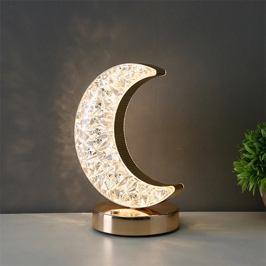 Lampada da tavolo a forma di luna